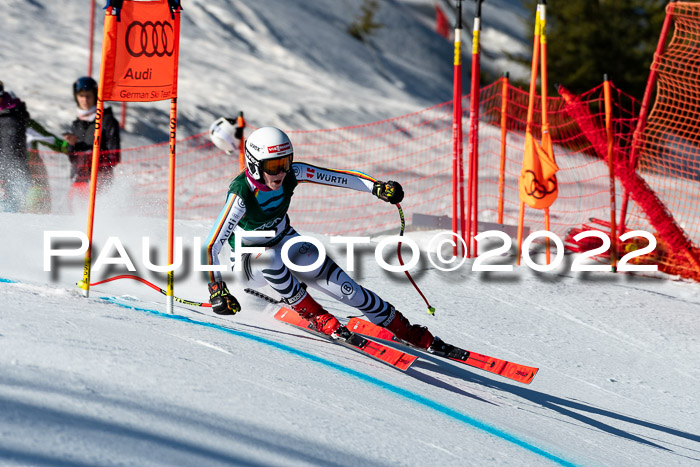 FIS, Int. Dt. Meisterschaft Training 1 +2 Abfahrt, Damen + Herren 20.03.2022