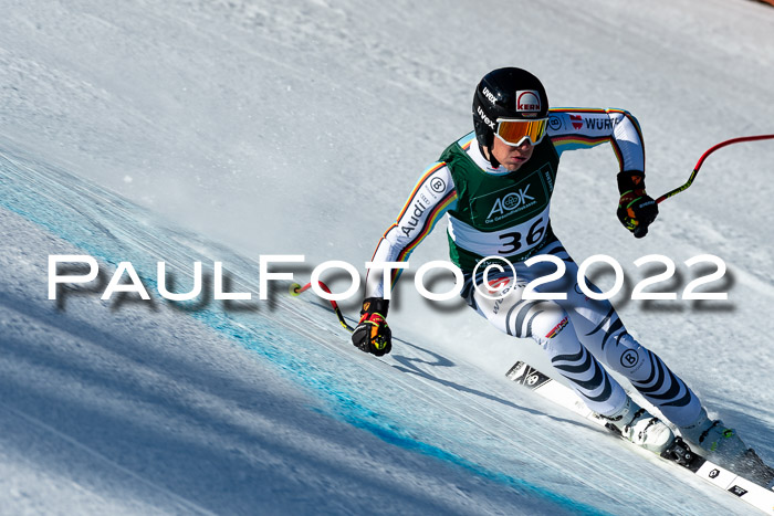 FIS, Int. Dt. Meisterschaft Training 1 +2 Abfahrt, Damen + Herren 20.03.2022