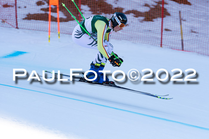 FIS, Int. Dt. Meisterschaft Training 1 +2 Abfahrt, Damen + Herren 20.03.2022