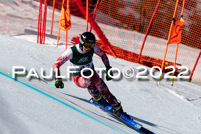 FIS, Int. Dt. Meisterschaft Training 1 +2 Abfahrt, Damen + Herren 20.03.2022