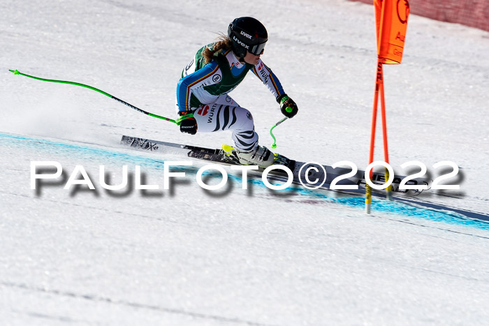 FIS, Int. Dt. Meisterschaft Training 1 +2 Abfahrt, Damen + Herren 20.03.2022