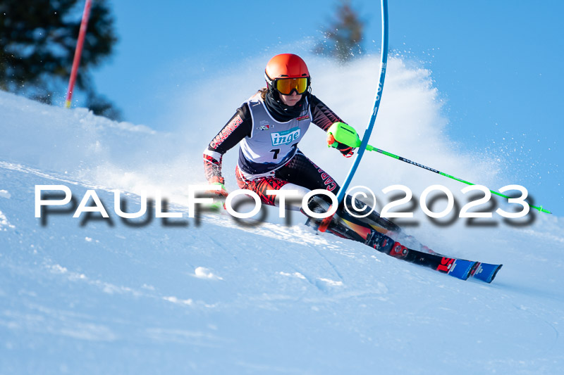 FIS Slalom Damen, Bay. Jugendmeisterschaft, 12.02.2023
