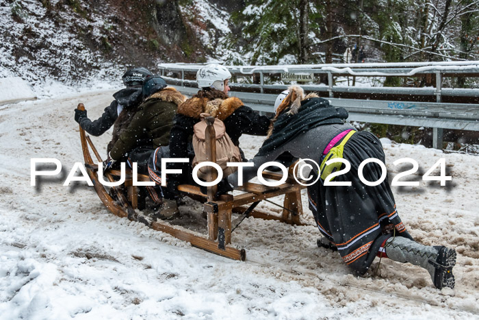 53. Hornschlittenrennen Partenkirchen, 06.01.2024