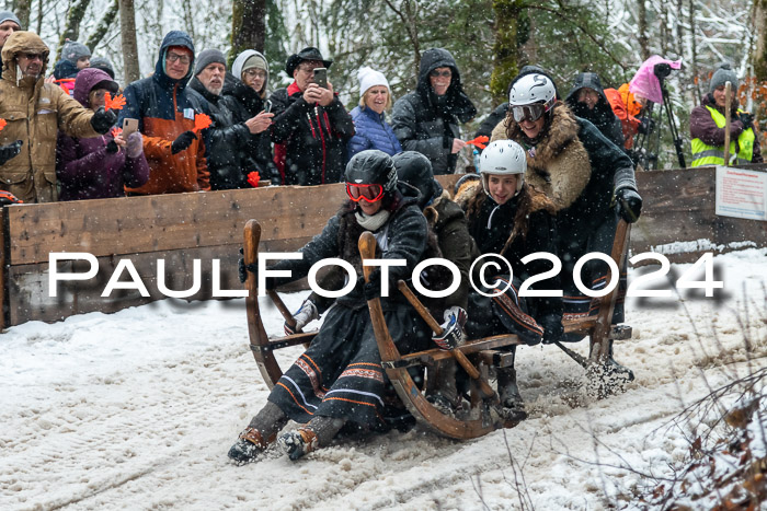 53. Hornschlittenrennen Partenkirchen, 06.01.2024