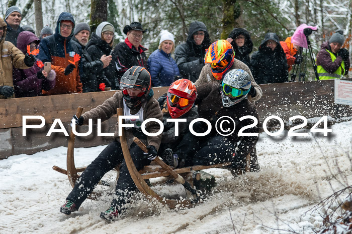 53. Hornschlittenrennen Partenkirchen, 06.01.2024