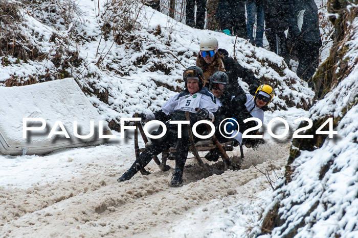 53. Hornschlittenrennen Partenkirchen, 06.01.2024