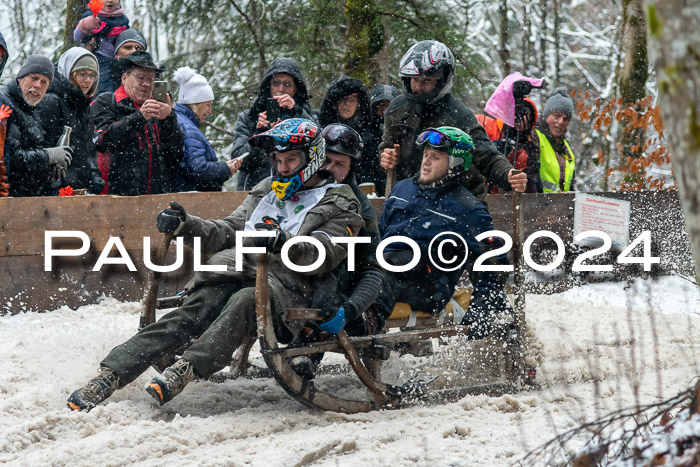 53. Hornschlittenrennen Partenkirchen, 06.01.2024