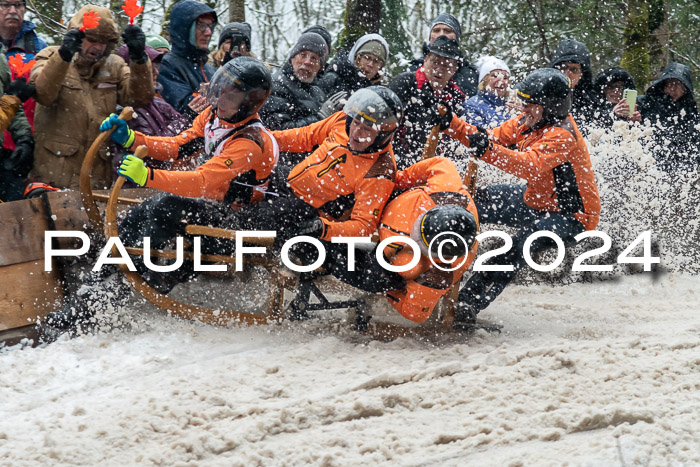 53. Hornschlittenrennen Partenkirchen, 06.01.2024