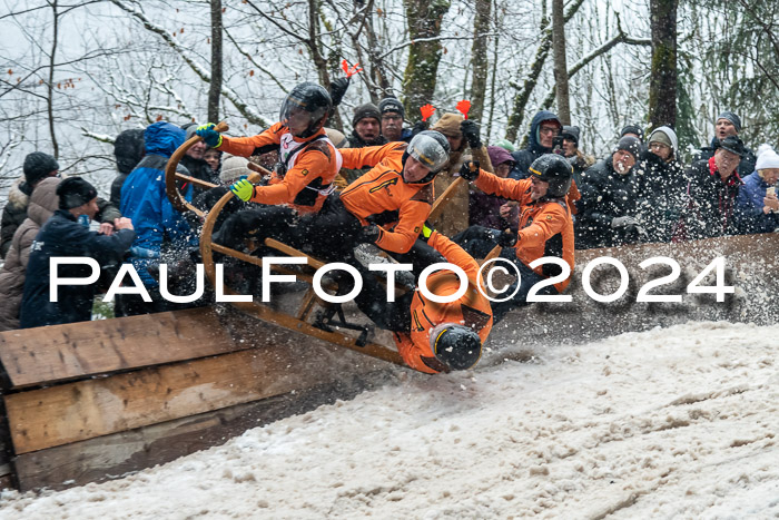 53. Hornschlittenrennen Partenkirchen, 06.01.2024