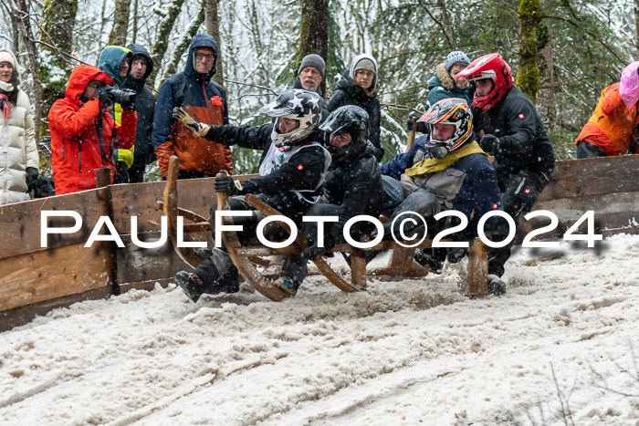 53. Hornschlittenrennen Partenkirchen, 06.01.2024