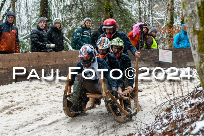 53. Hornschlittenrennen Partenkirchen, 06.01.2024