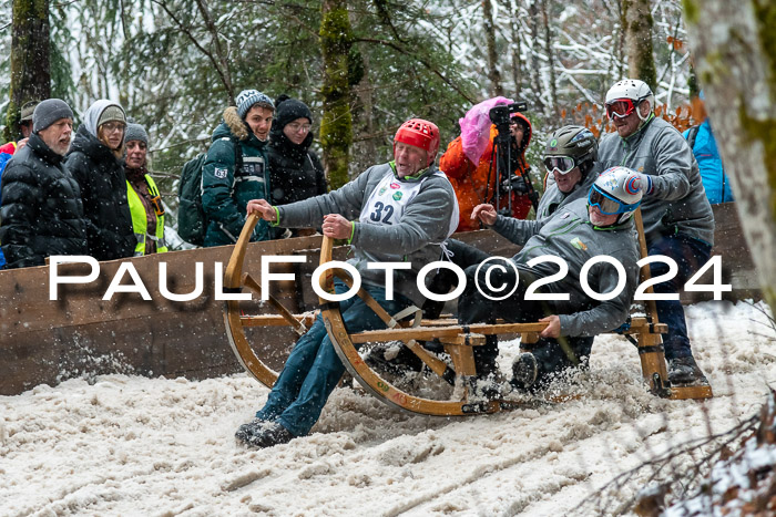 53. Hornschlittenrennen Partenkirchen, 06.01.2024