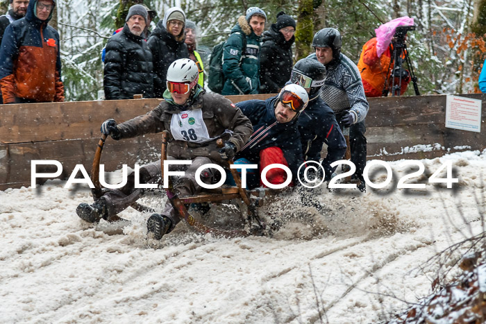 53. Hornschlittenrennen Partenkirchen, 06.01.2024