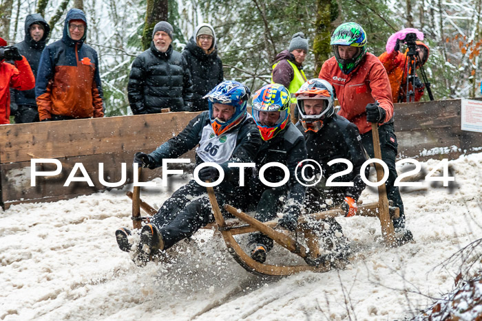 53. Hornschlittenrennen Partenkirchen, 06.01.2024