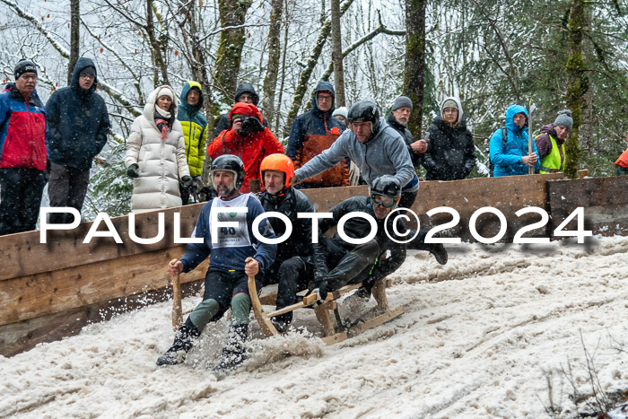 53. Hornschlittenrennen Partenkirchen, 06.01.2024