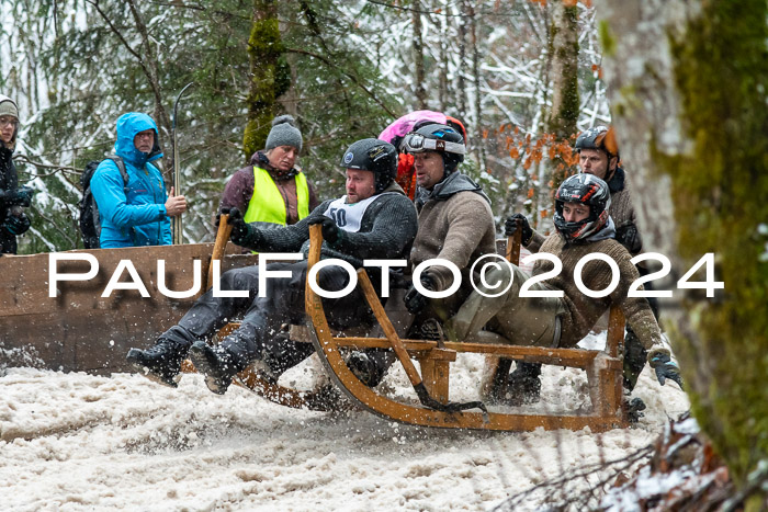 53. Hornschlittenrennen Partenkirchen, 06.01.2024