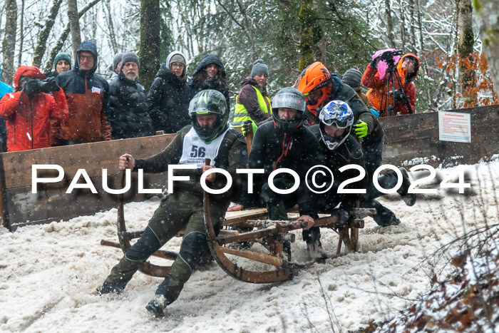 53. Hornschlittenrennen Partenkirchen, 06.01.2024