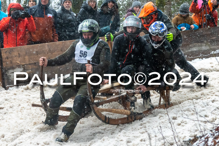 53. Hornschlittenrennen Partenkirchen, 06.01.2024