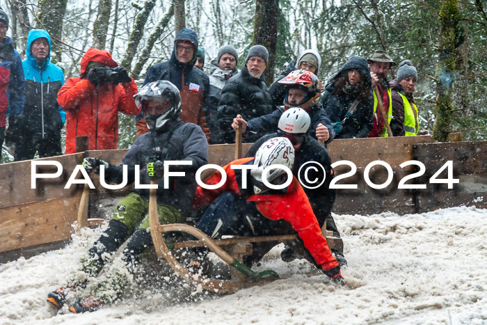53. Hornschlittenrennen Partenkirchen, 06.01.2024