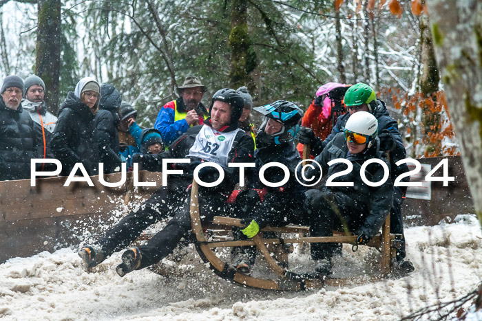 53. Hornschlittenrennen Partenkirchen, 06.01.2024