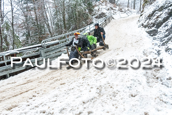 53. Hornschlittenrennen Partenkirchen, 06.01.2024