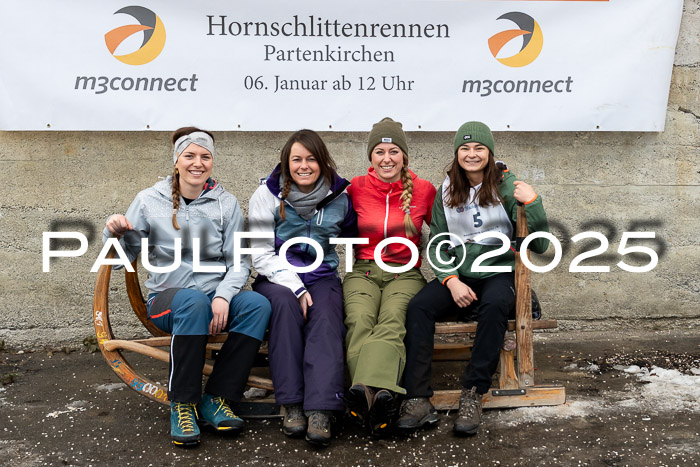 54. Hornschlittenrennen Partenkirchen, 06.01.2025